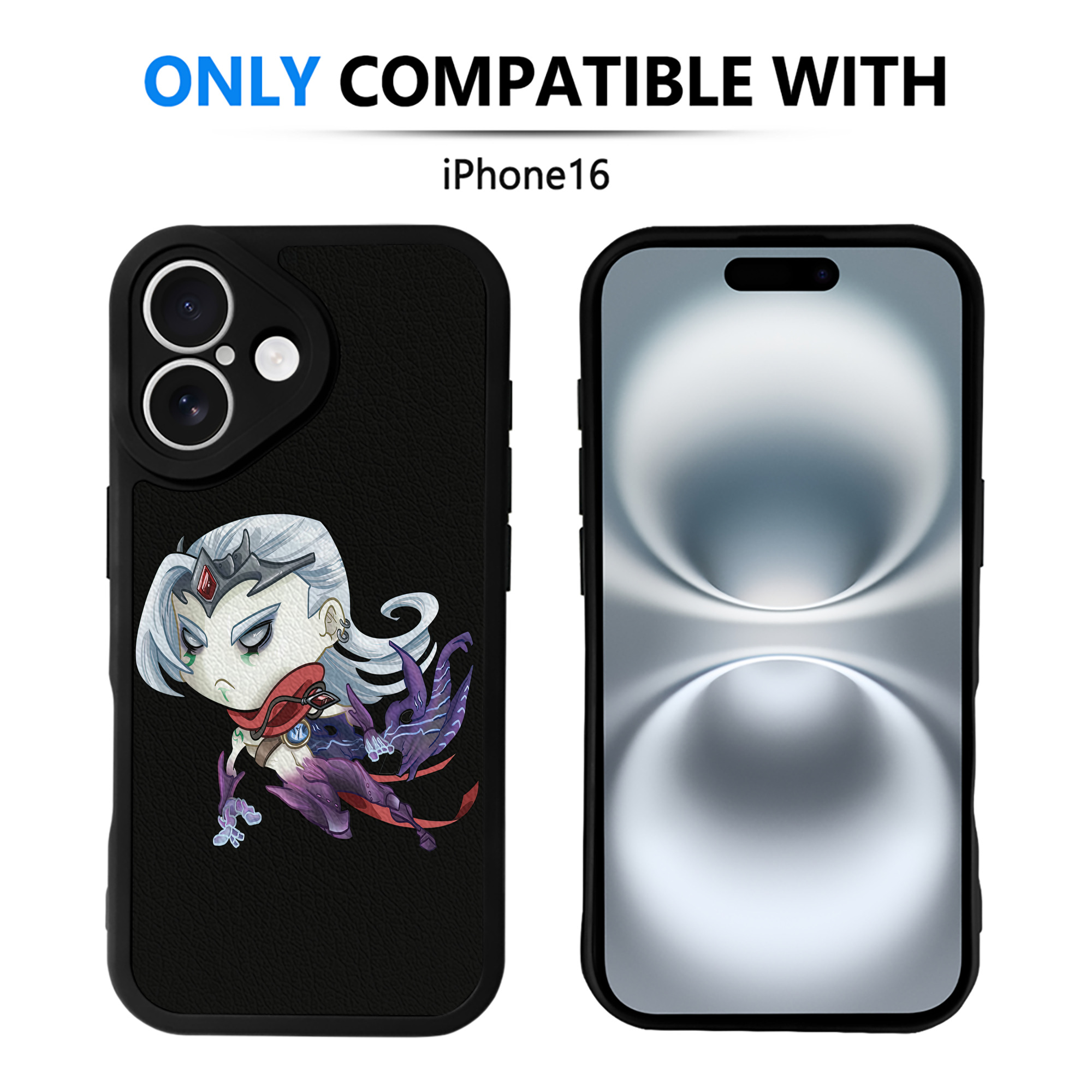 （画像用） リーグ・オブ・レジェンド League of Legends LOL 【iPhone 16シリーズ対応】シリコンスマホケース（レザー調） 材質：シリコン
